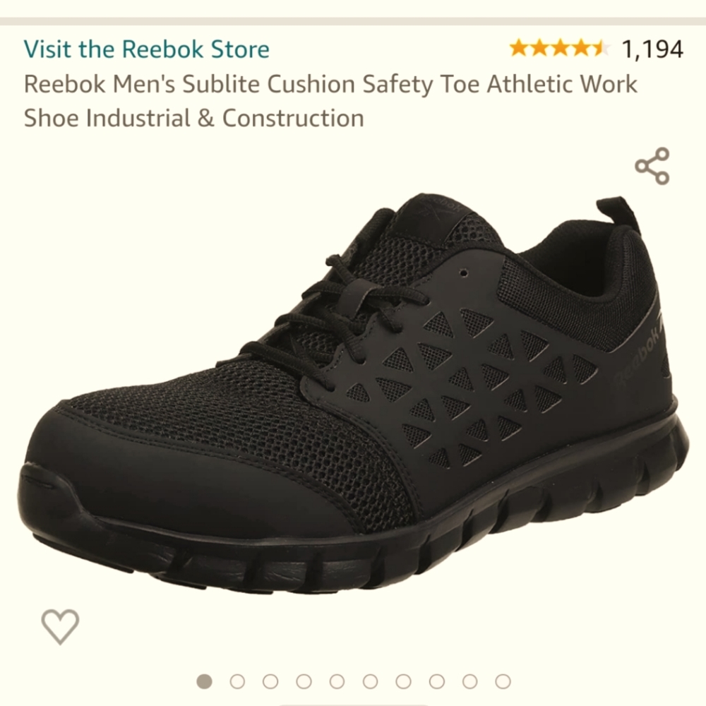 Reebok steel toe sneakers NEW IN BOX